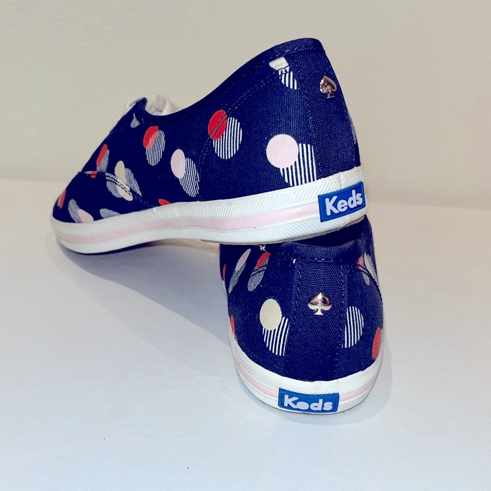 Keds x KATE SPADE Navy Polka Dot Sneakers NEW - Picture 8 of 9